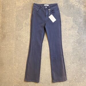 Flying Monkey Jeans Womens 26 Dark Wash Blue High Rise Bootcut Stretch Denim